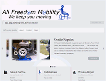 Tablet Screenshot of allfreedommobility.com